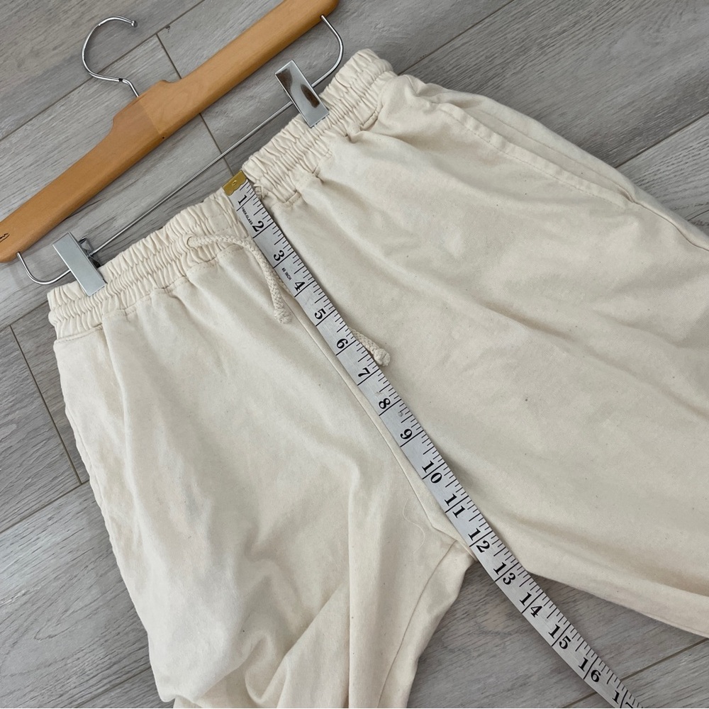Harvest & Mill Sweatpants organic cotton tapered womens Cream small comfy lounge - Picture 6 of 6